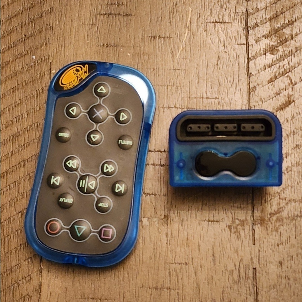 Mad Catz DVD Player Remote & Receiver Sony PlayStation2 PS2 Blue